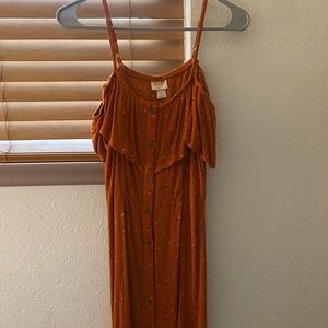orange dress